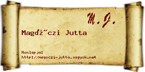 Magóczi Jutta névjegykártya